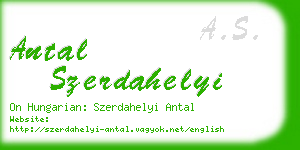 antal szerdahelyi business card